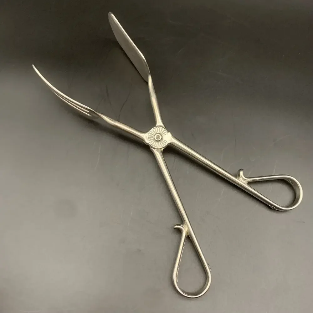 Vintage Silver Plated Pastry Food Tongs
